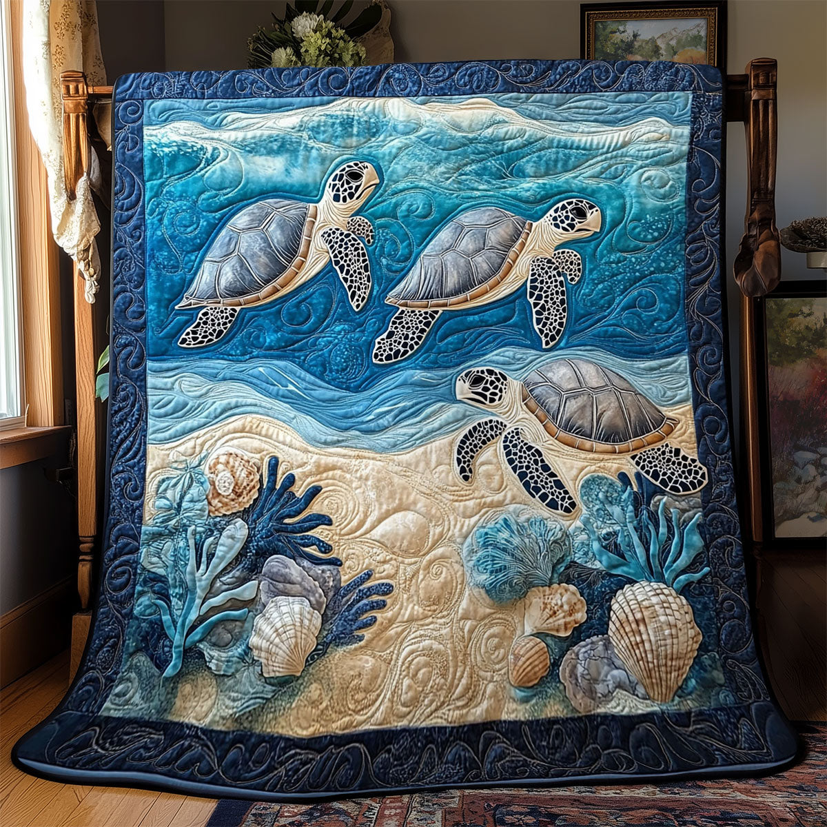 Sea Turtle WJ0301014CL Quilt