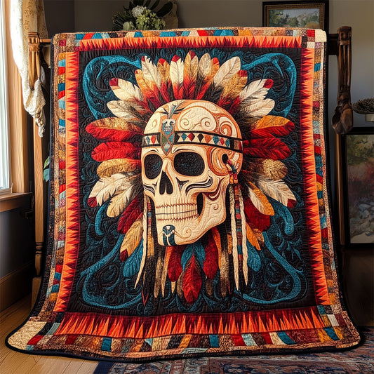 Skull Native American WX0302067CL Quilt