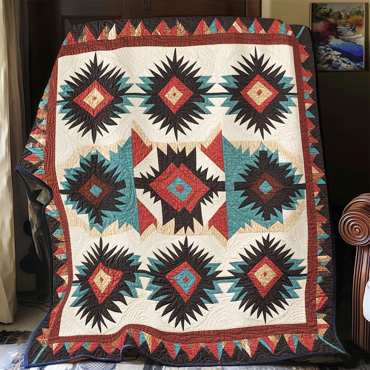 Native American Pattern  WX0601028CL Quilt