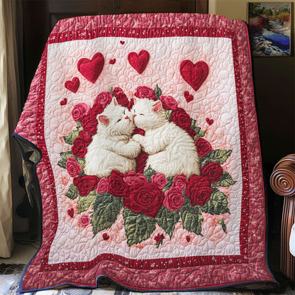 Couple Cat Valentine WX0302005CL Quilt