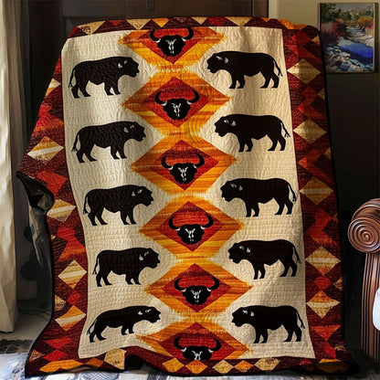 Bison Native American WJ1701003CL Quilt