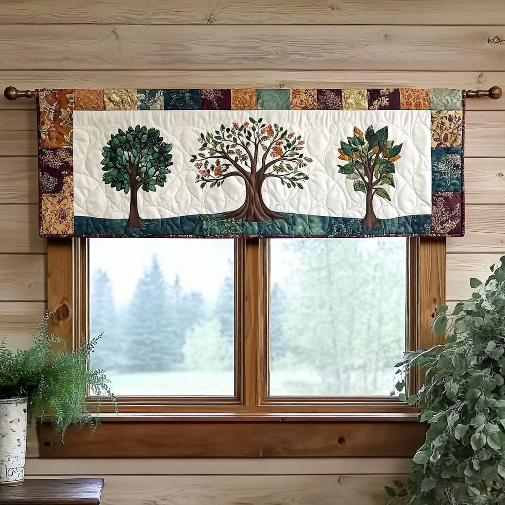 Tree Of Life WJ1403051CL Quilted Valance