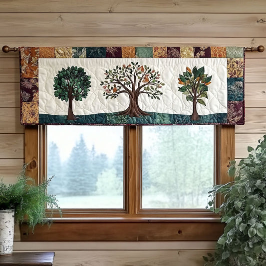 Tree Of Life WJ1403051CL Quilted Valance