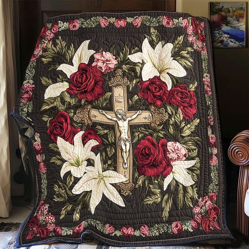 Flower Cross WX0701023CL Quilt