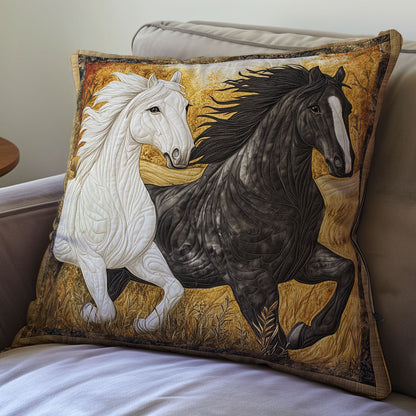 Couple Horse WX0601095CL Quilt Pillow Case