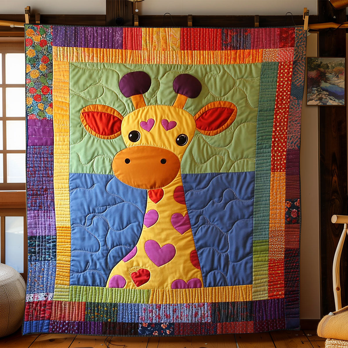 Baby Giraffe WJ1801004CL Quilt