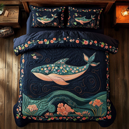 Floral Whale WJ0201029CL Duvet Cover Set