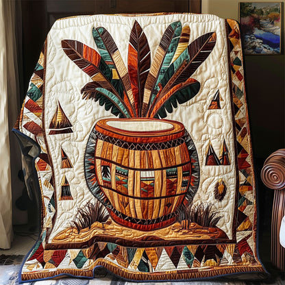 Native American Drum WX0602069CL Quilt