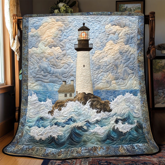 Lighthouse In Sea WX1601049CL Quilt