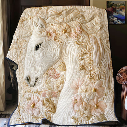 Floral Horse WX1702138CL Quilt