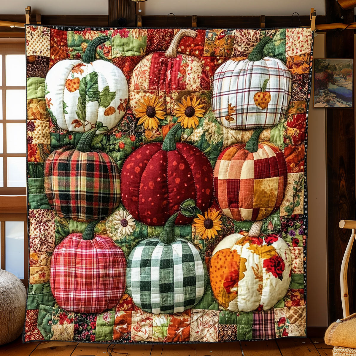 Thanksgiving Pumpkin WJ0401024CL Quilt