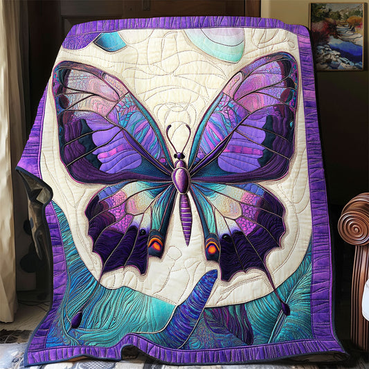 Purple Butterfly WX1801038CL Quilt