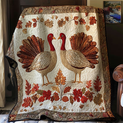 Rustic Turkey Charm WJ0301012CL Quilt