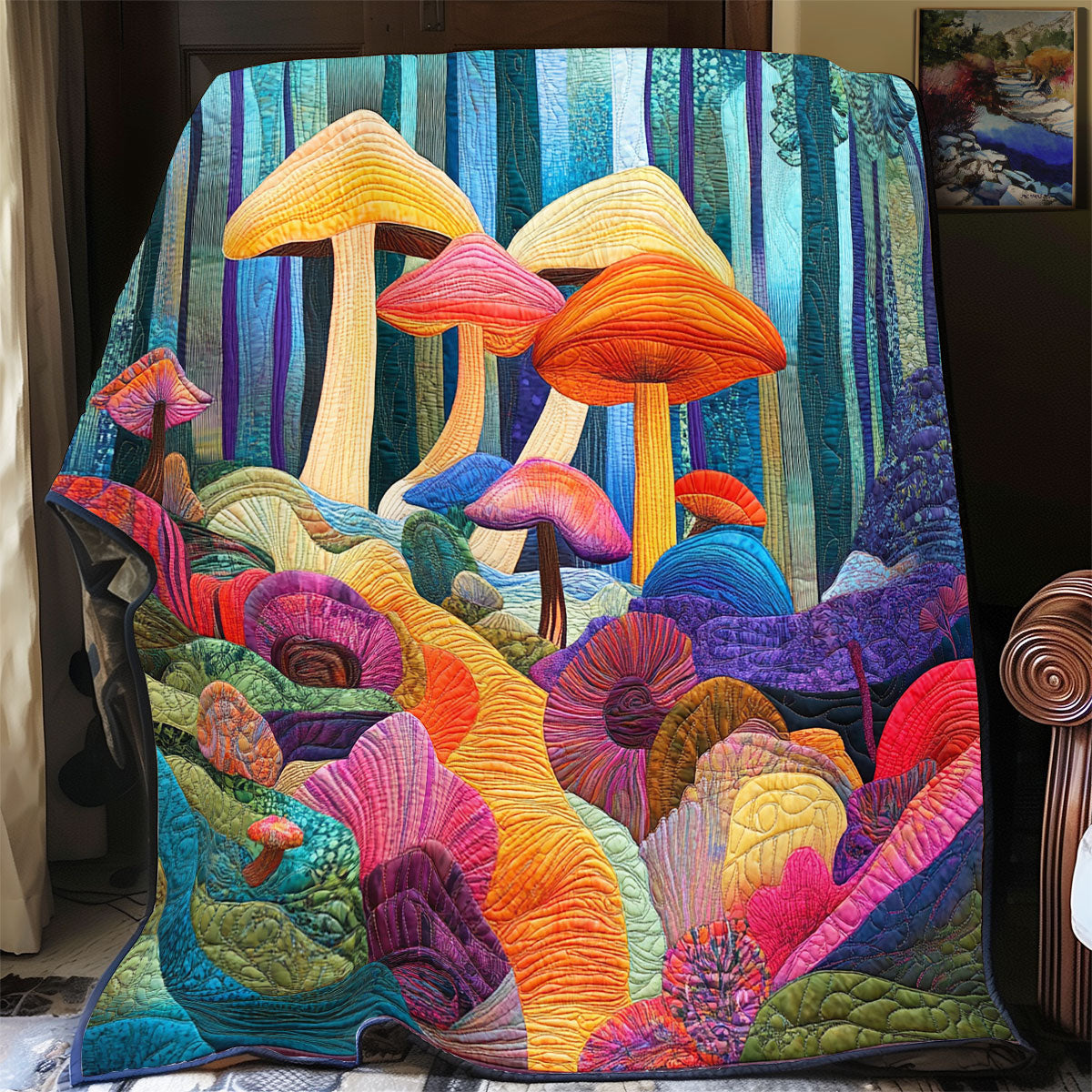 Mushroom Forest WX2402082CL Quilt