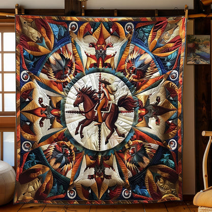 Horse Native American WJ0201006CL Quilt