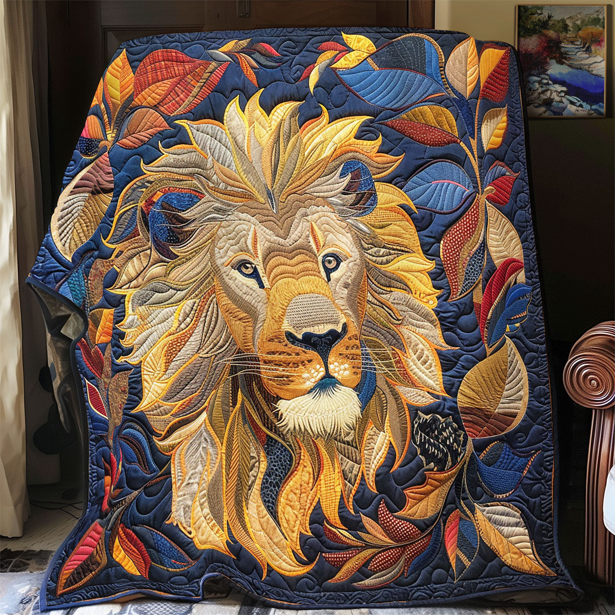 Lion Autumn WX0201024CL Quilt