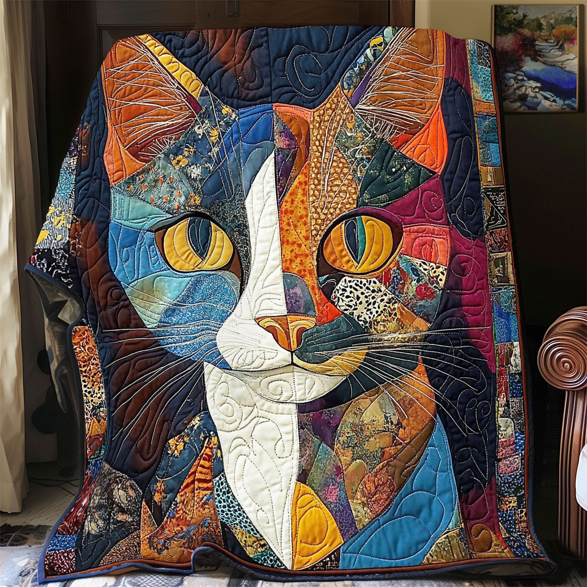 Cat Portrait WX1801004CL Quilt