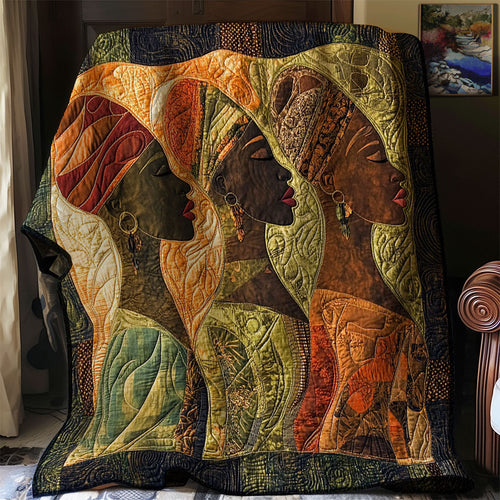 African Woman Abstract WJ0901003CL Quilt