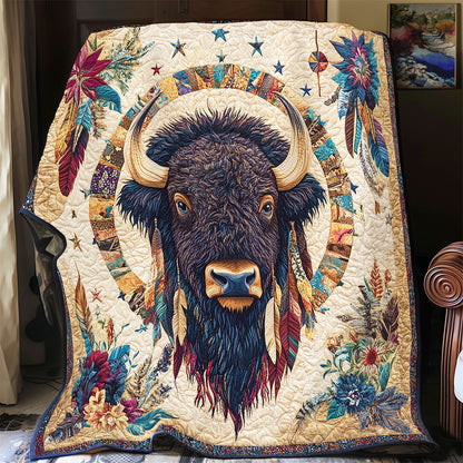 Native American Bison WX2402085CL Quilt