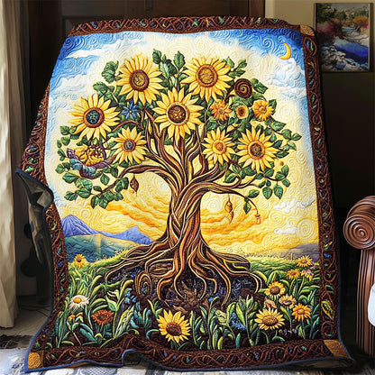 Sunflower Tree WX1801053CL Quilt