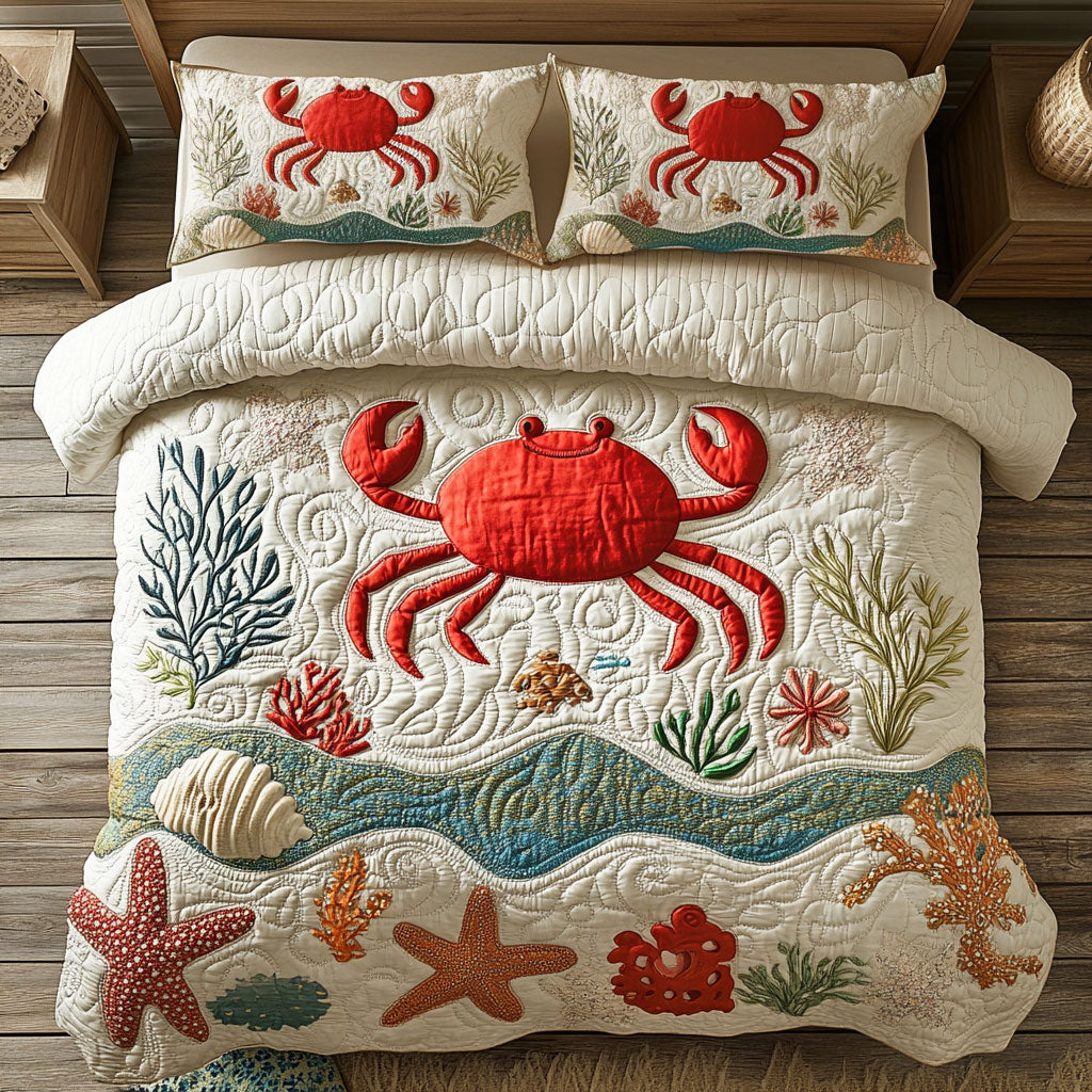 Crabby Coral Delight WJ2001027CL Duvet Cover Set