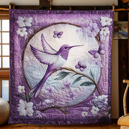 Purple Hummingbird WJ0801017CL Quilt