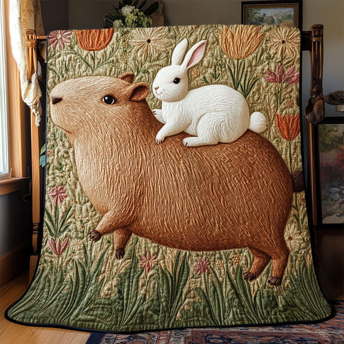 Capybara And Rabbit WJ0602003CL Quilt