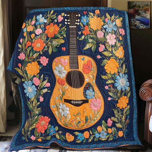 Floral Guitar WX0801015CL Quilt