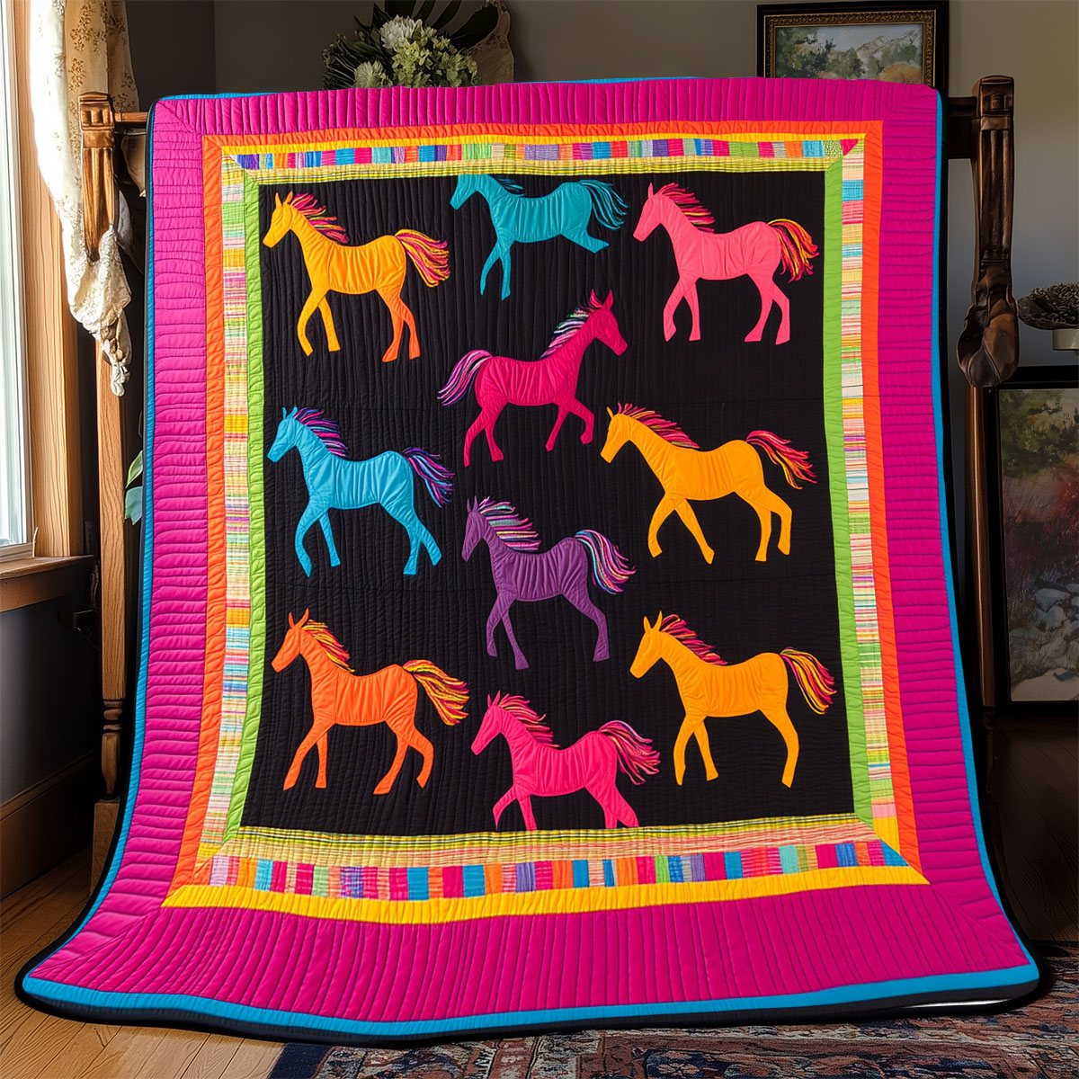 Horse Bold WX2101036CL Quilt