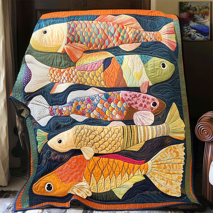 Vibrant Fish WX1801064CL Quilt