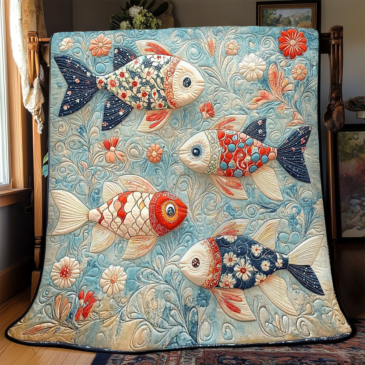 Fish Tale Bliss WJ0401005CL Quilt