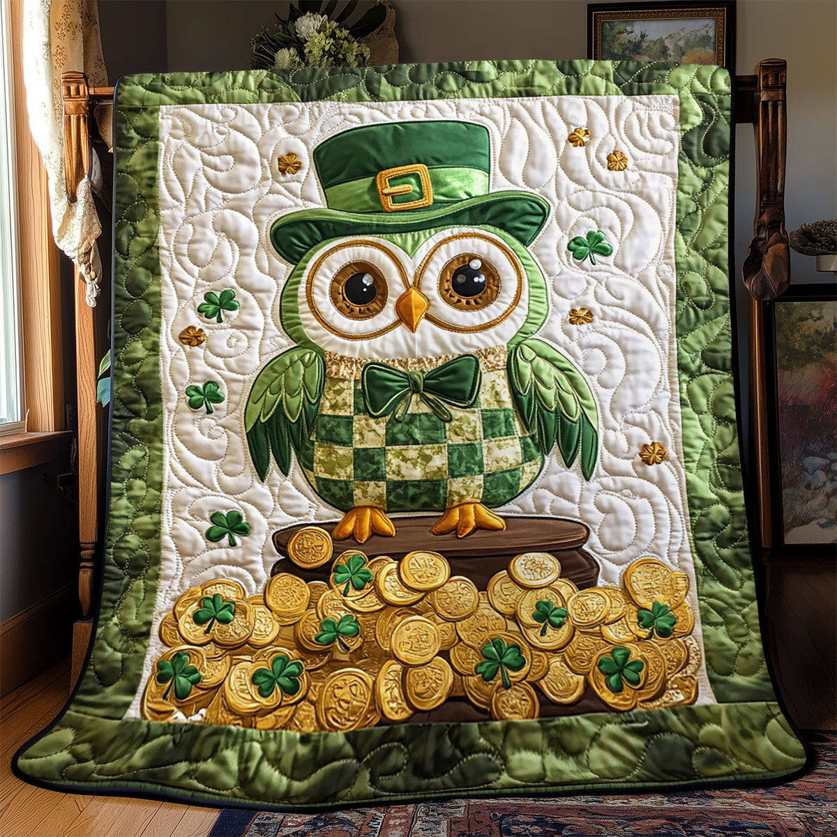 Patrick’s Lucky Owl WJ1501019CL Quilt