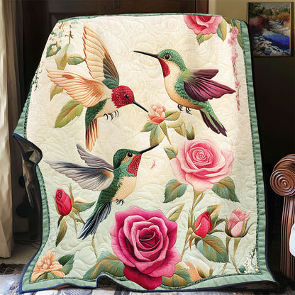 Floral Hummingbird WX1801027CL Quilt