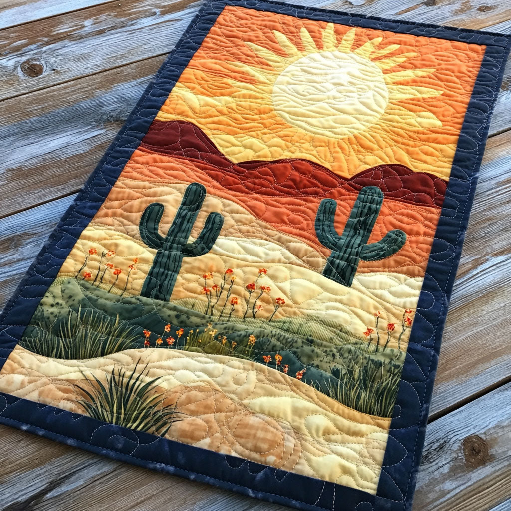 Desert Cactus WJ0803049CL Quilted Table Runner