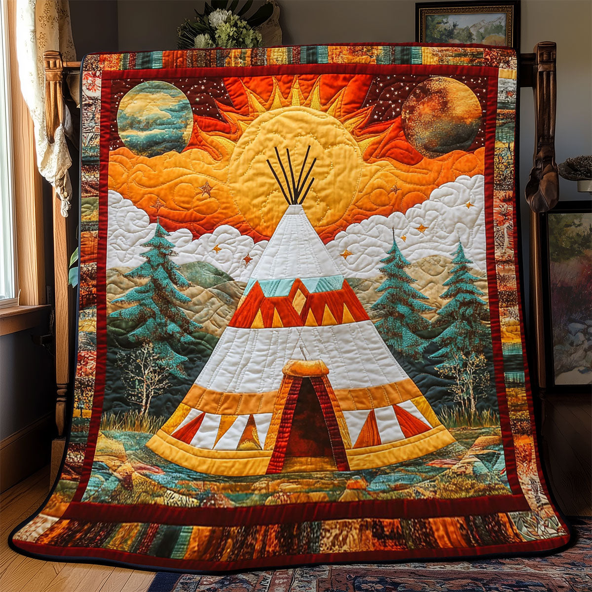 Sunlit Spirit Tepee WJ0601019CL Quilt