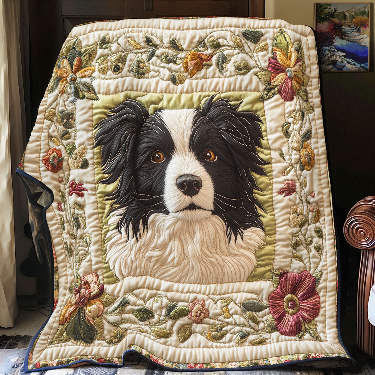 Adorable Border Collie WX1702071CL Quilt