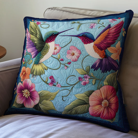 Couple Hummingbird WX2401067CL Quilt Pillow Case