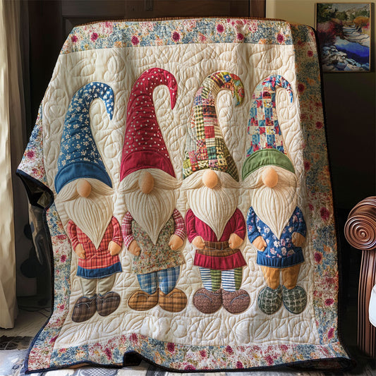 Gnome Gathering WJ1801015CL Quilt