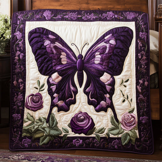 Purple Butterfly WJ1802014CL Quilt