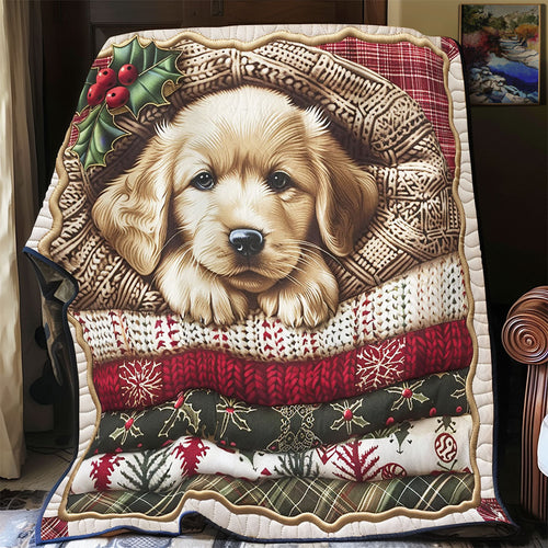 Cozy Golden Retriever WX0201014CL Quilt