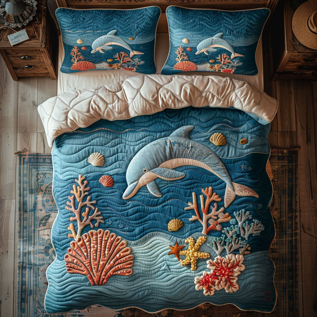 Dolphin Dreams WJ0502028CL Duvet Cover Set