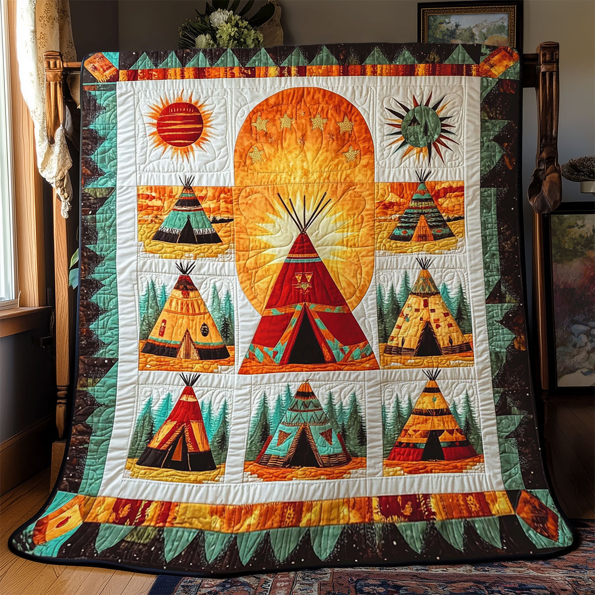 Sunlit Spirit Tepee WJ0701022CL Quilt