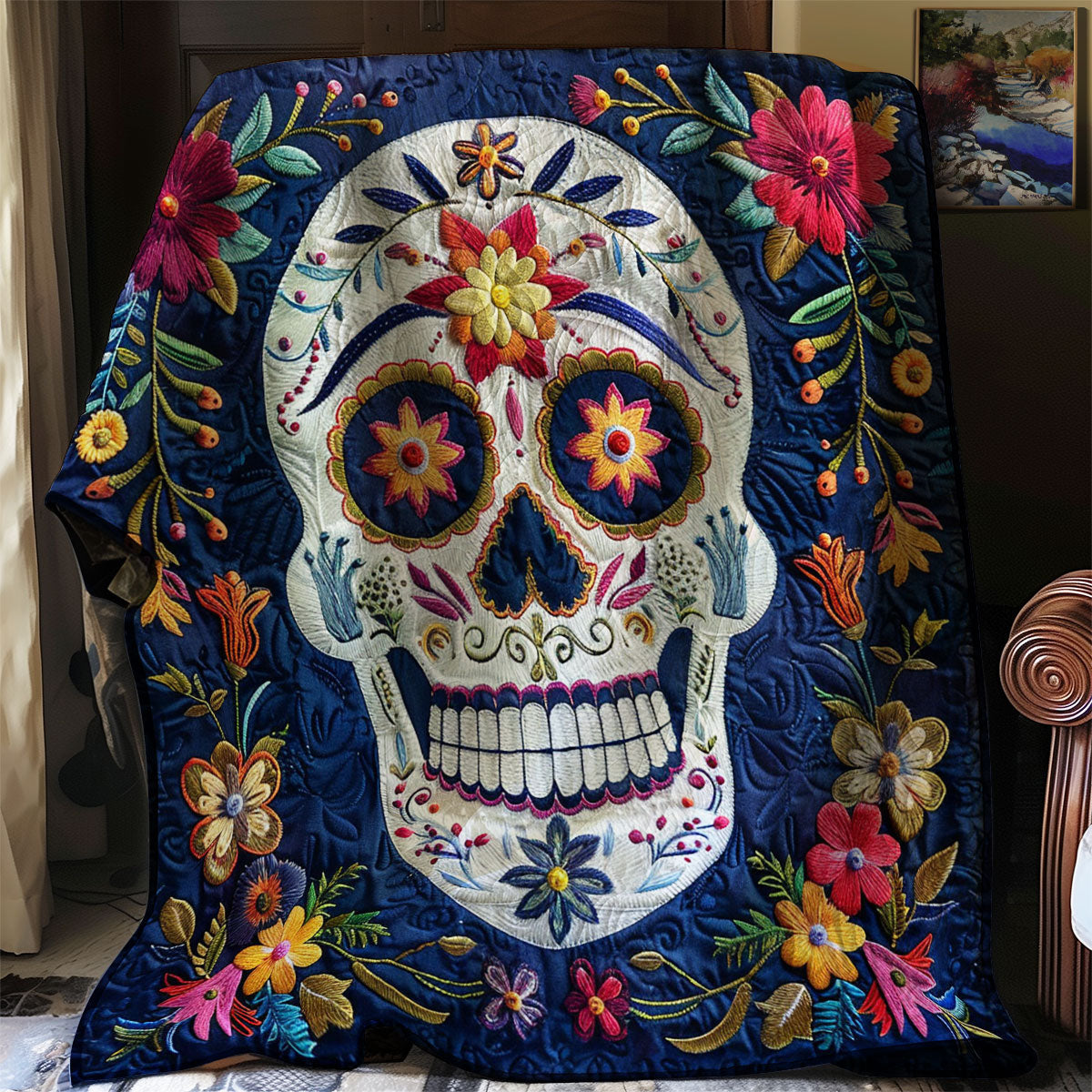 Sugar Skull WJ0401018CL Quilt