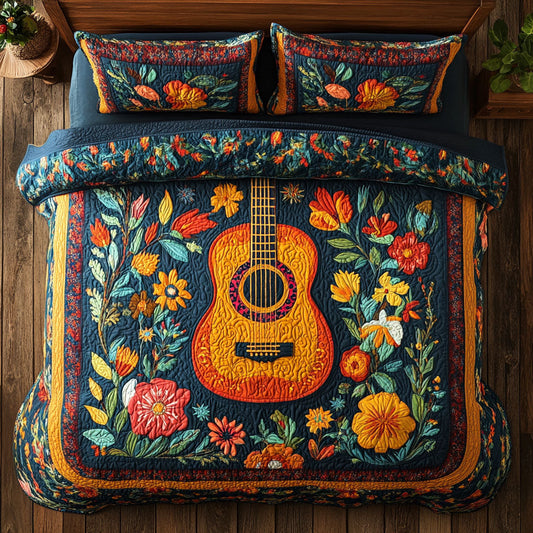 Floral Guitar WX1801073CL Duvet Cover Set