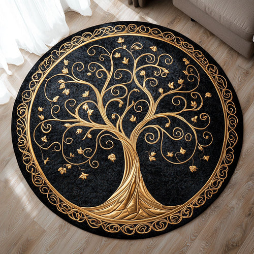 Tree Of Life WX1403137CL Quilted Round Mat