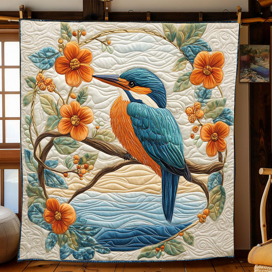 Kingfisher Bird WJ2001015CL Quilt