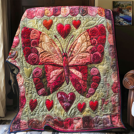 Red Butterfly WX0701044CL Quilt