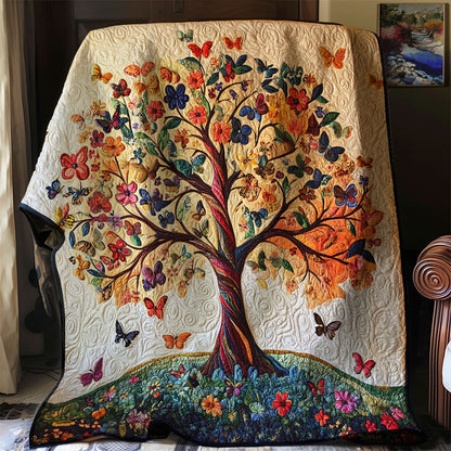 Butterfly Tree Of Life WJ1601003CL Quilt