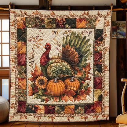 Rustic Turkey Charm WJ0301013CL Quilt