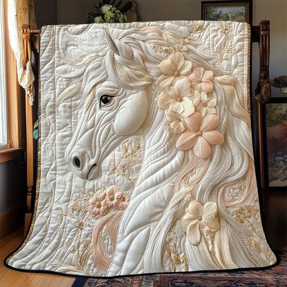 Floral Horse WX1702143CL Quilt